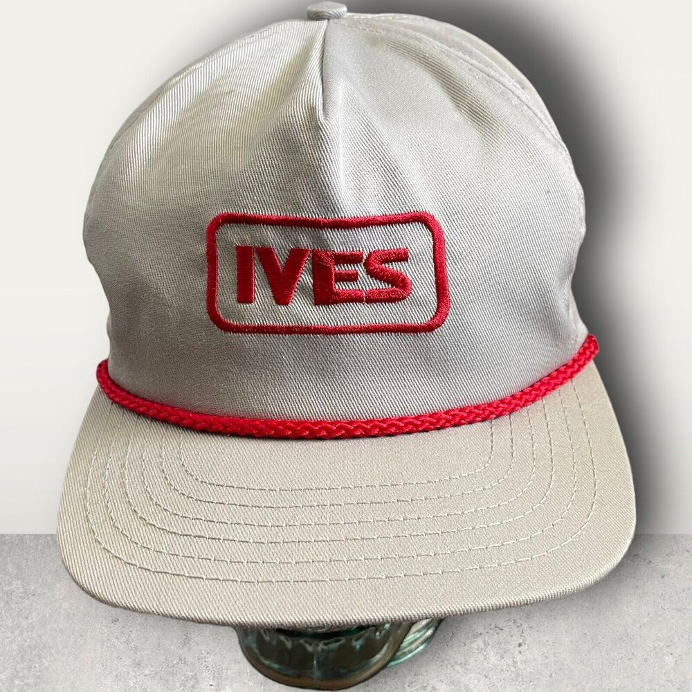 Vtg Park Avenue USA IVES Rope Trucker Cap Hat Snapback Rare
